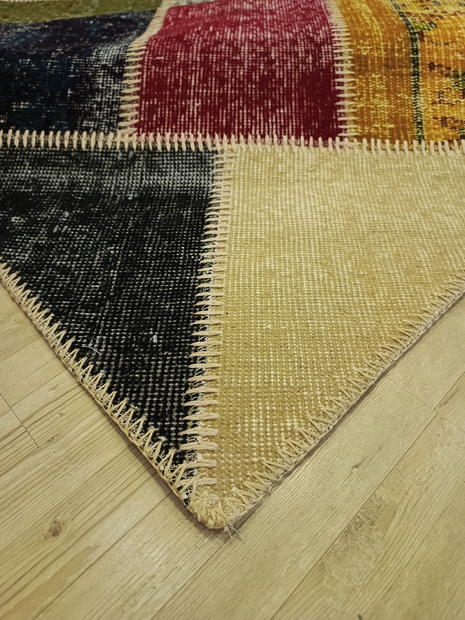 Doğal Dokuma Patchwork Halı 160x227 cm 6508 - Görsel 6