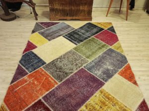 Anadolu Desenli Eskitme Patchwork Halı   160x230 cm  6510