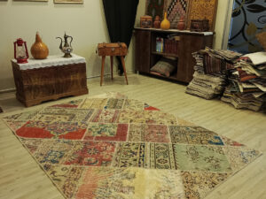 El İşçiliği Eskitme Patchwork Halı   160x230 cm  6422