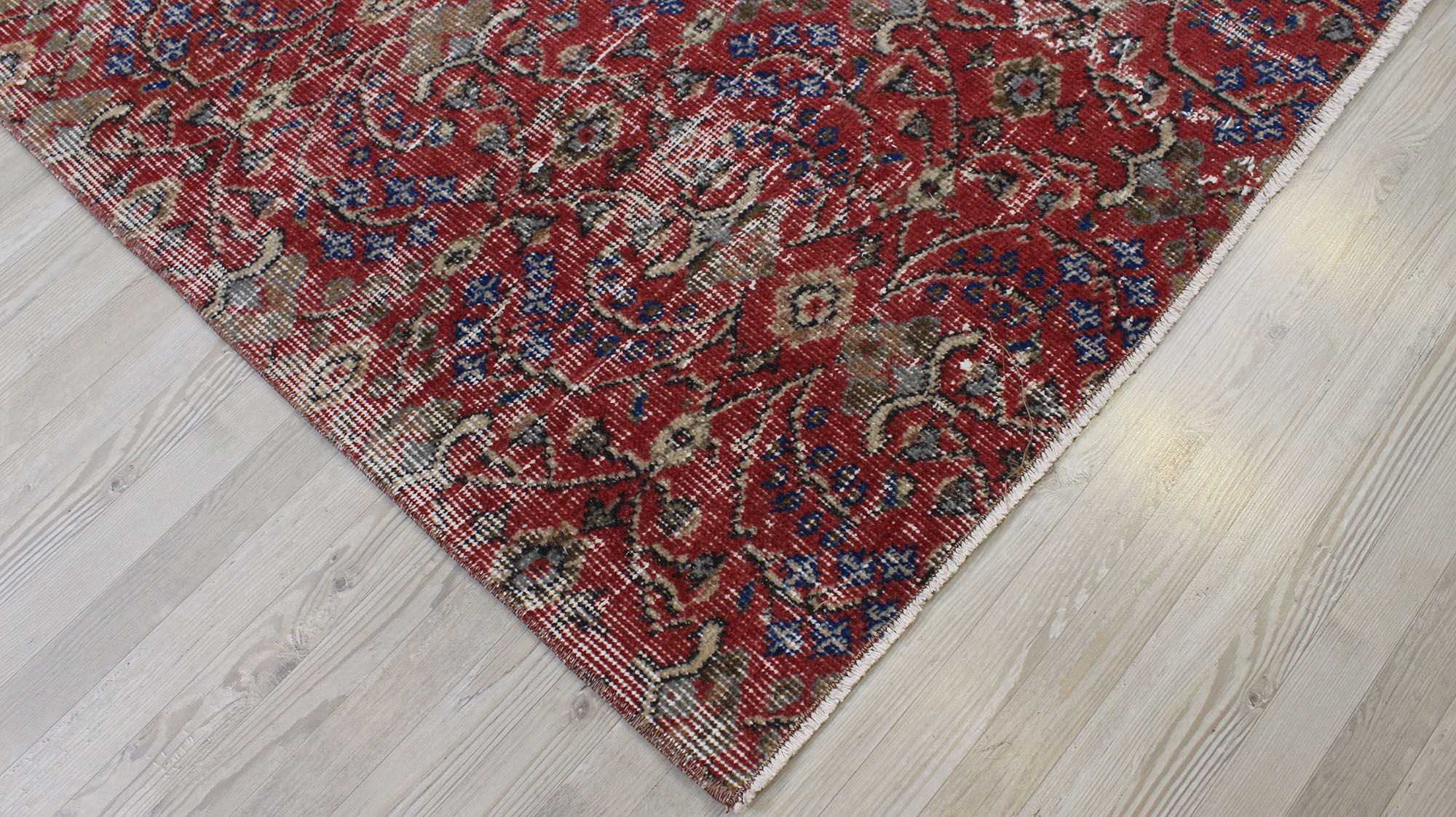 Eskitme El Yapımı Vintage Halı 188 x 293 cm 10513 - Görsel 7