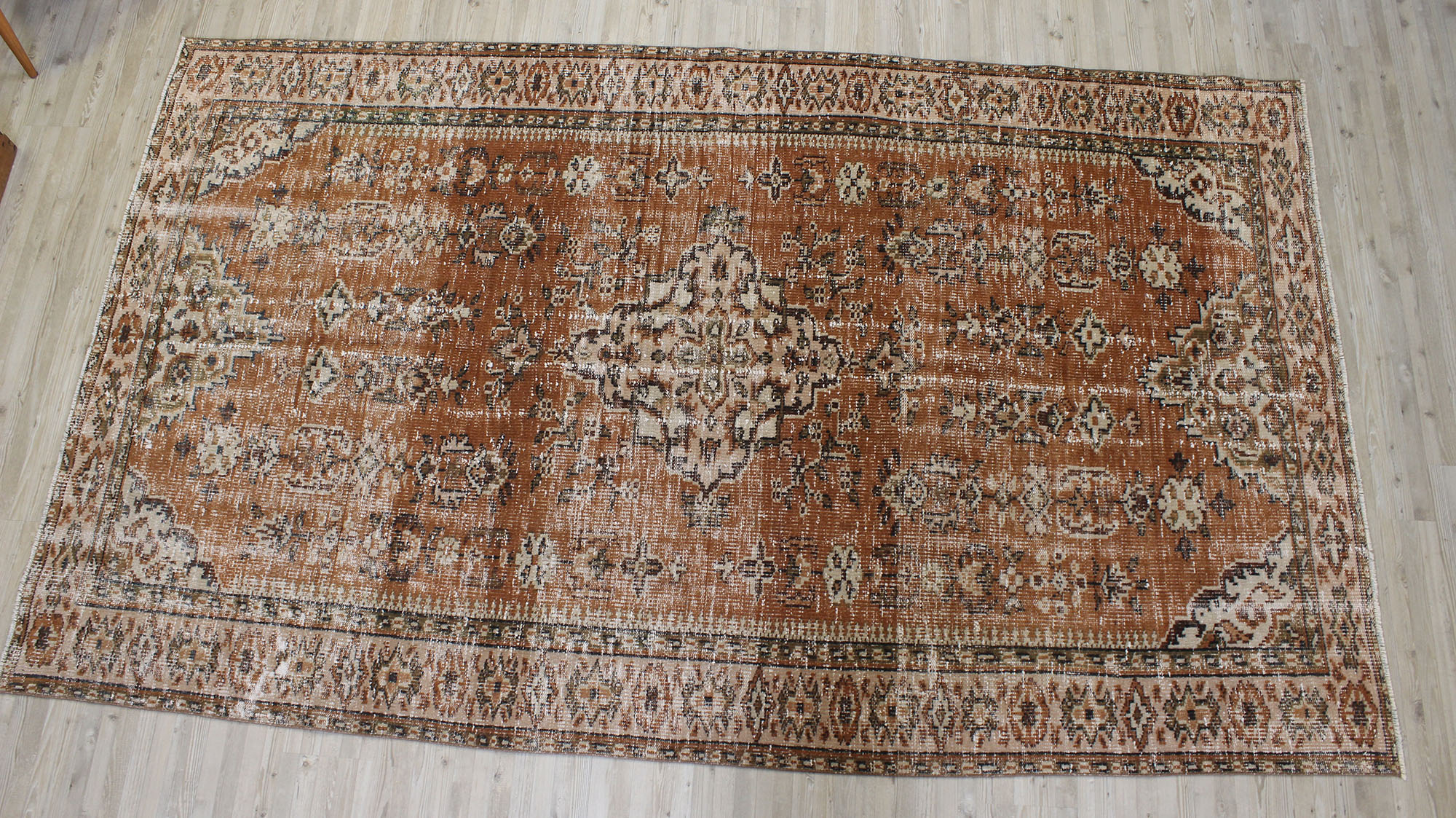 Eskitme El Yapımı Yün Vintage Halı 164 x 279 cm 10516 - Görsel 10