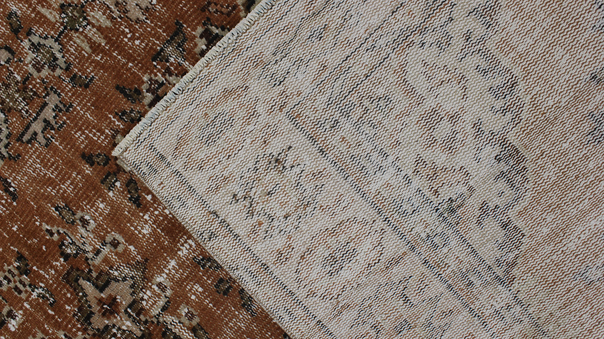 Eskitme El Yapımı Yün Vintage Halı 164 x 279 cm 10516 - Görsel 7