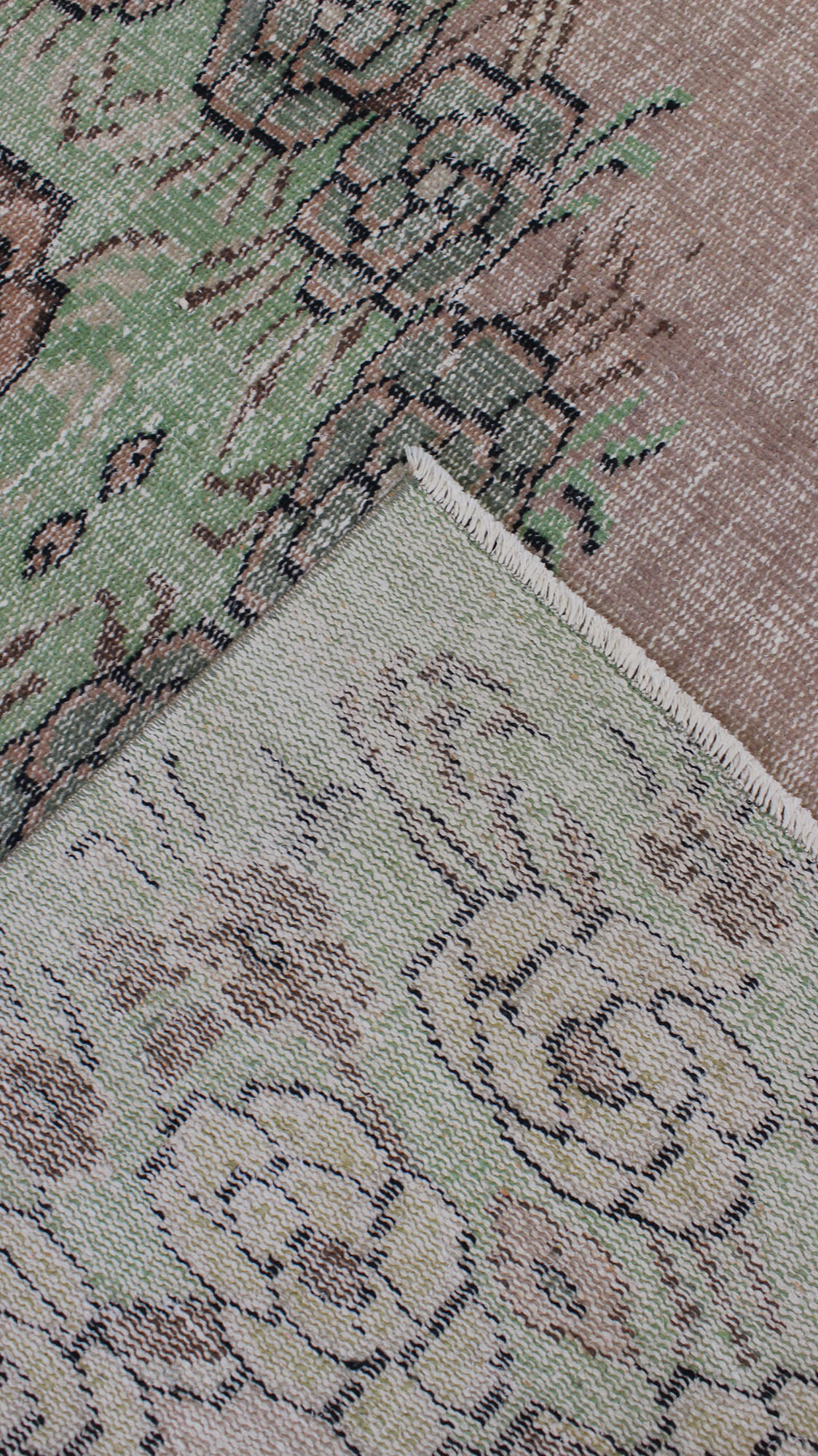Distressed Vintage Rug — detail view 5, handmade vintage rug