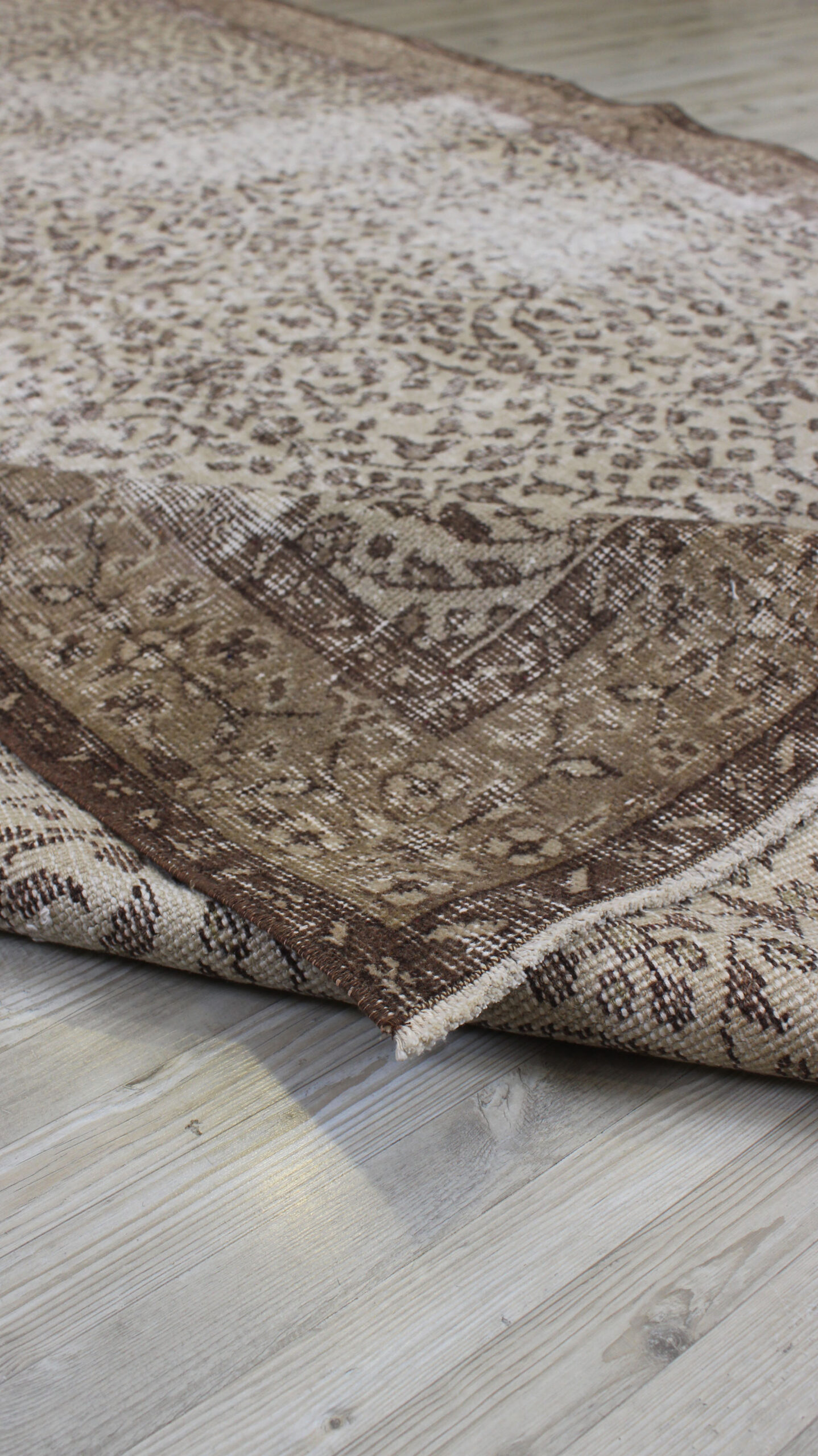Eskitme Yün Vintage El Yapımı Halı 165 x 275 cm 10532 - Görsel 7