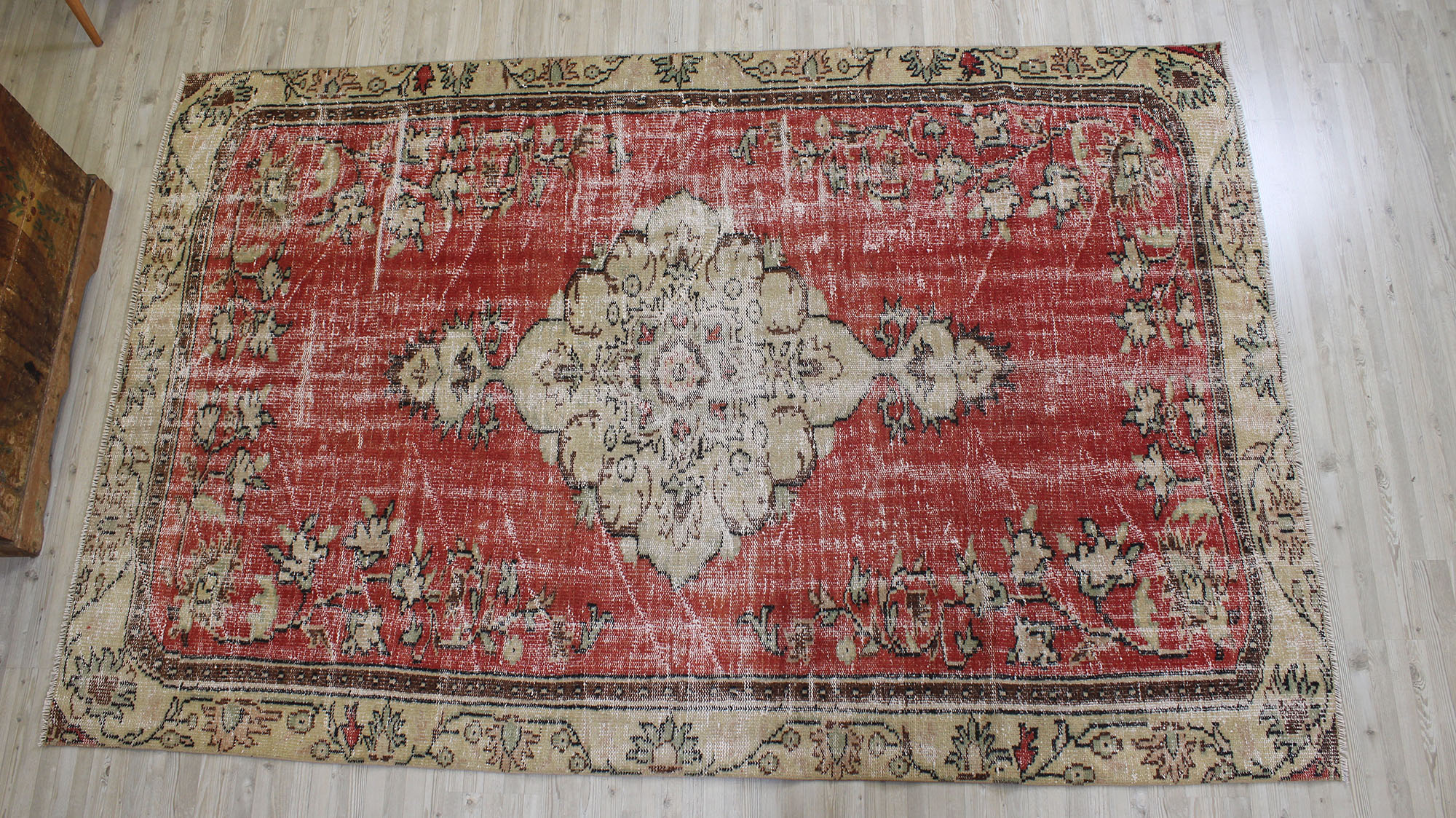 Vintage El Dokuma Halı 167 x 256 cm 10534 - Görsel 8