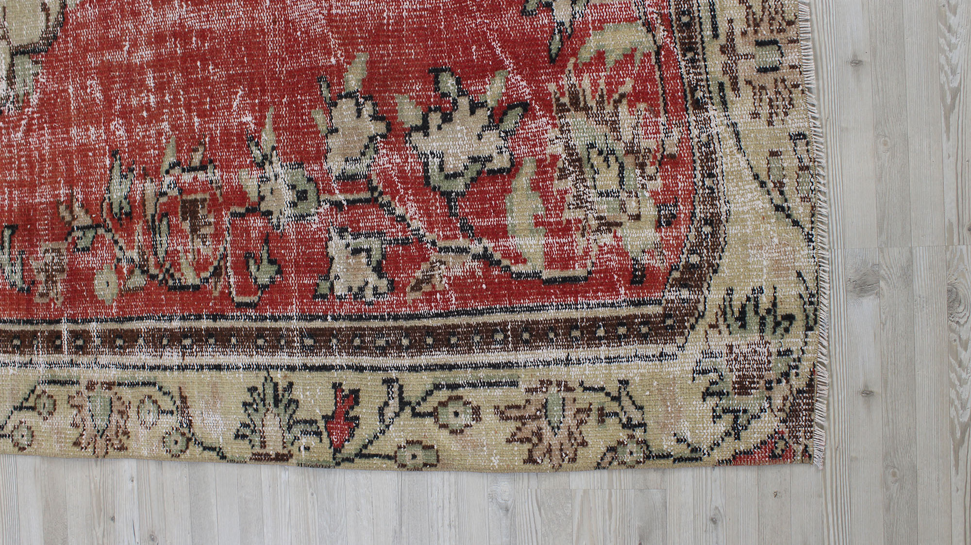 Vintage El Dokuma Halı 167 x 256 cm 10534 - Görsel 5