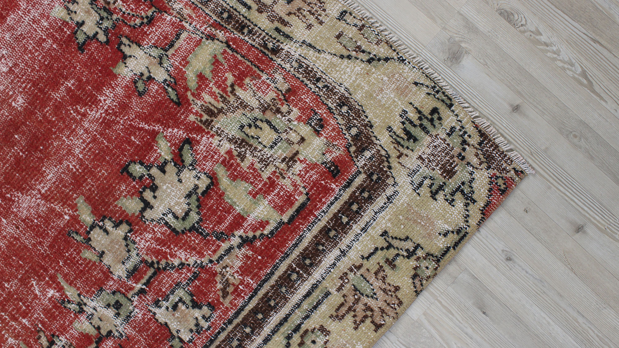 Vintage El Dokuma Halı 167 x 256 cm 10534 - Görsel 6