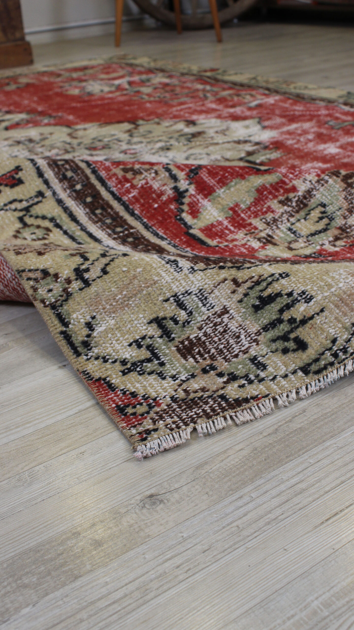 Vintage El Dokuma Halı 167 x 256 cm 10534 - Görsel 7