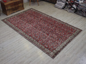 Vintage El Dokuma Yün Halı 158 x 260 cm 10538