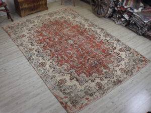 Yün El Dokuma Halı Vintage 214 x 317 cm 10555