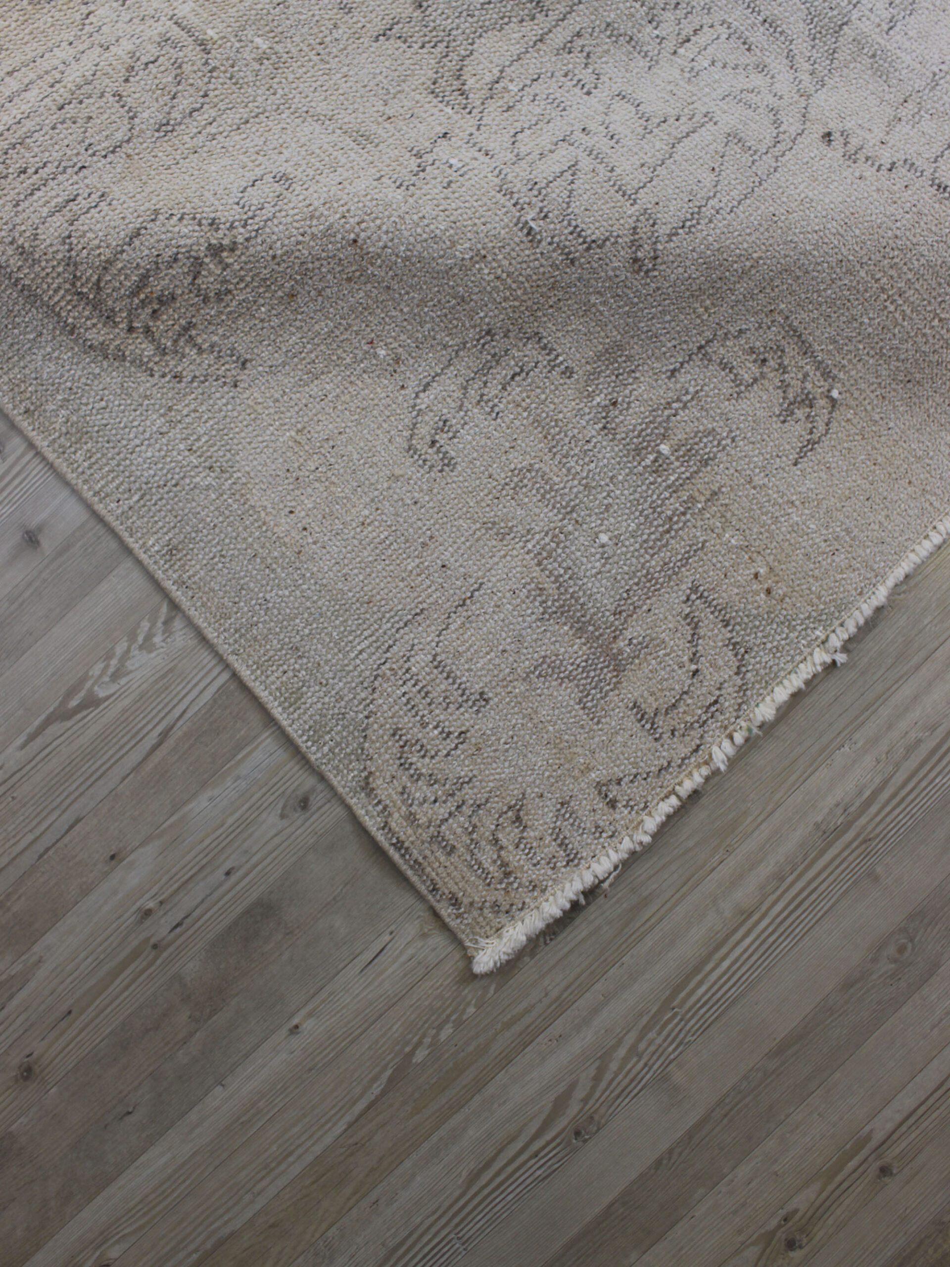Handmade Wool Rug — detail view 3, handmade vintage rug