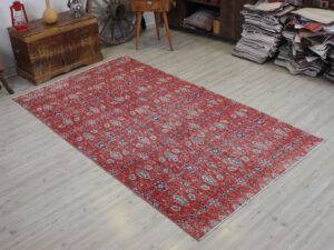 El Dokuma Yün Vintage Halı 147 x 258 cm 10580