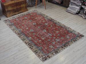 El Yapımı Yün Eskitme Halı 142 x 235 cm 10585