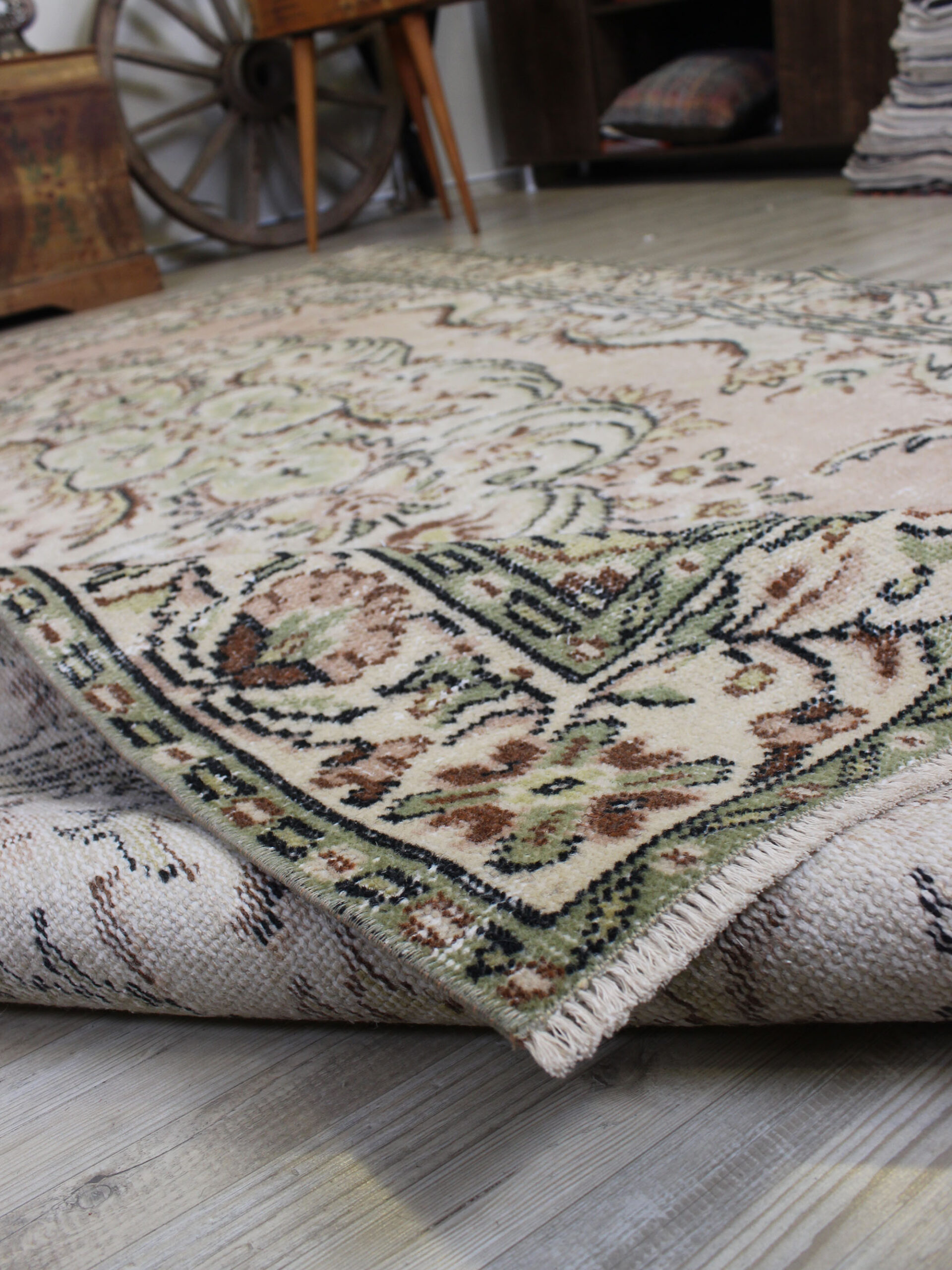 Eskitme El Dokuma Halı Vintage 170 x 278 cm 10590 - Görsel 7