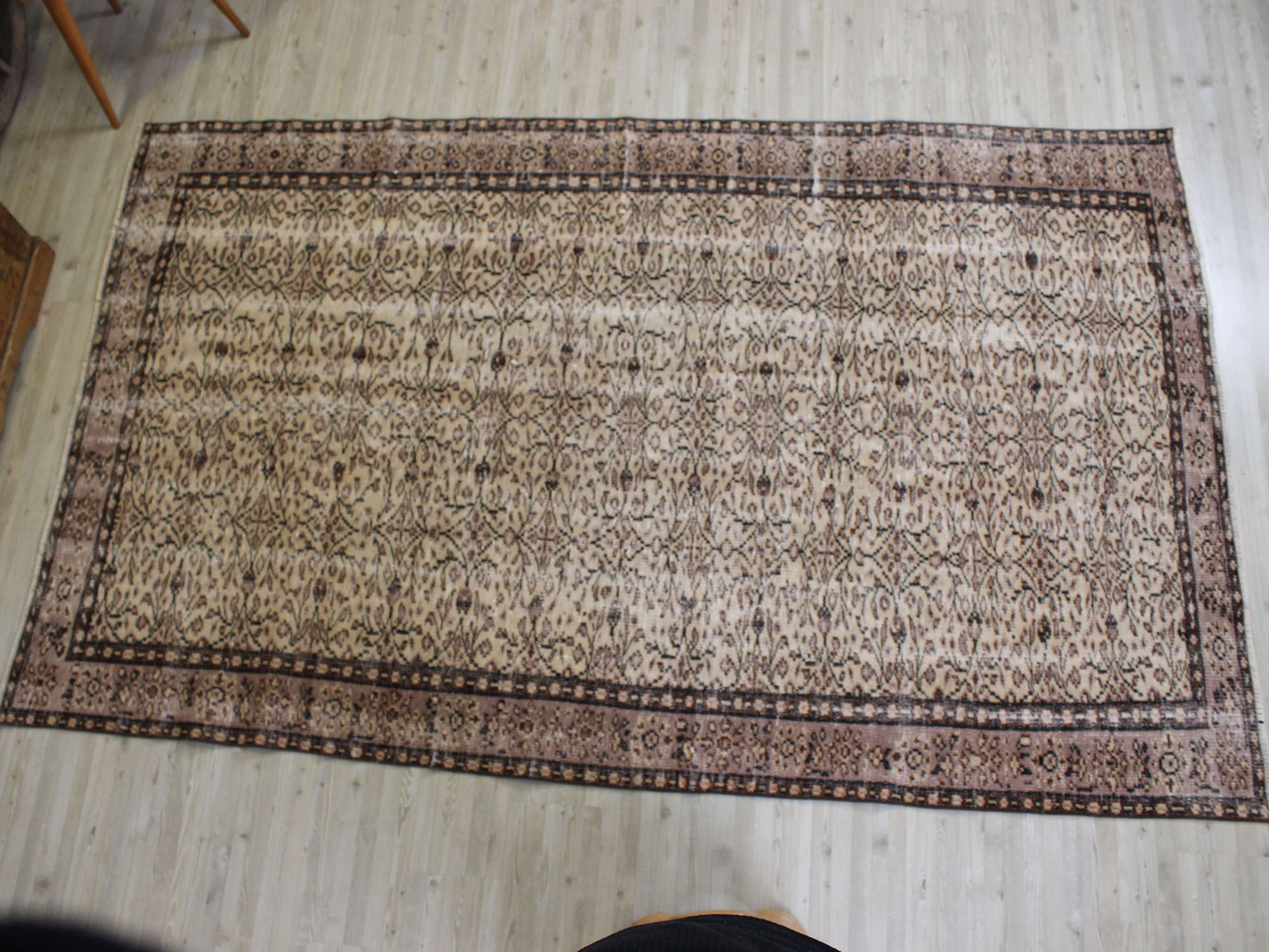 Vintage Handmade Rug — detail view 3, handmade vintage rug