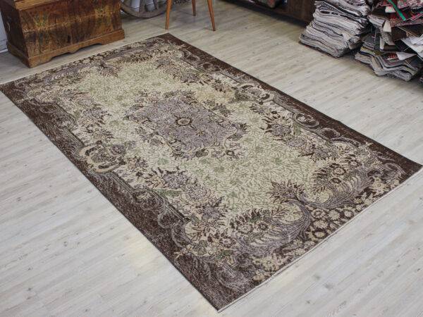 Vintage Handmade Wool Rug, Handmade rug, wool & silk wool/weave, size 159 × 261 cm, from Gördes, SKU 10598