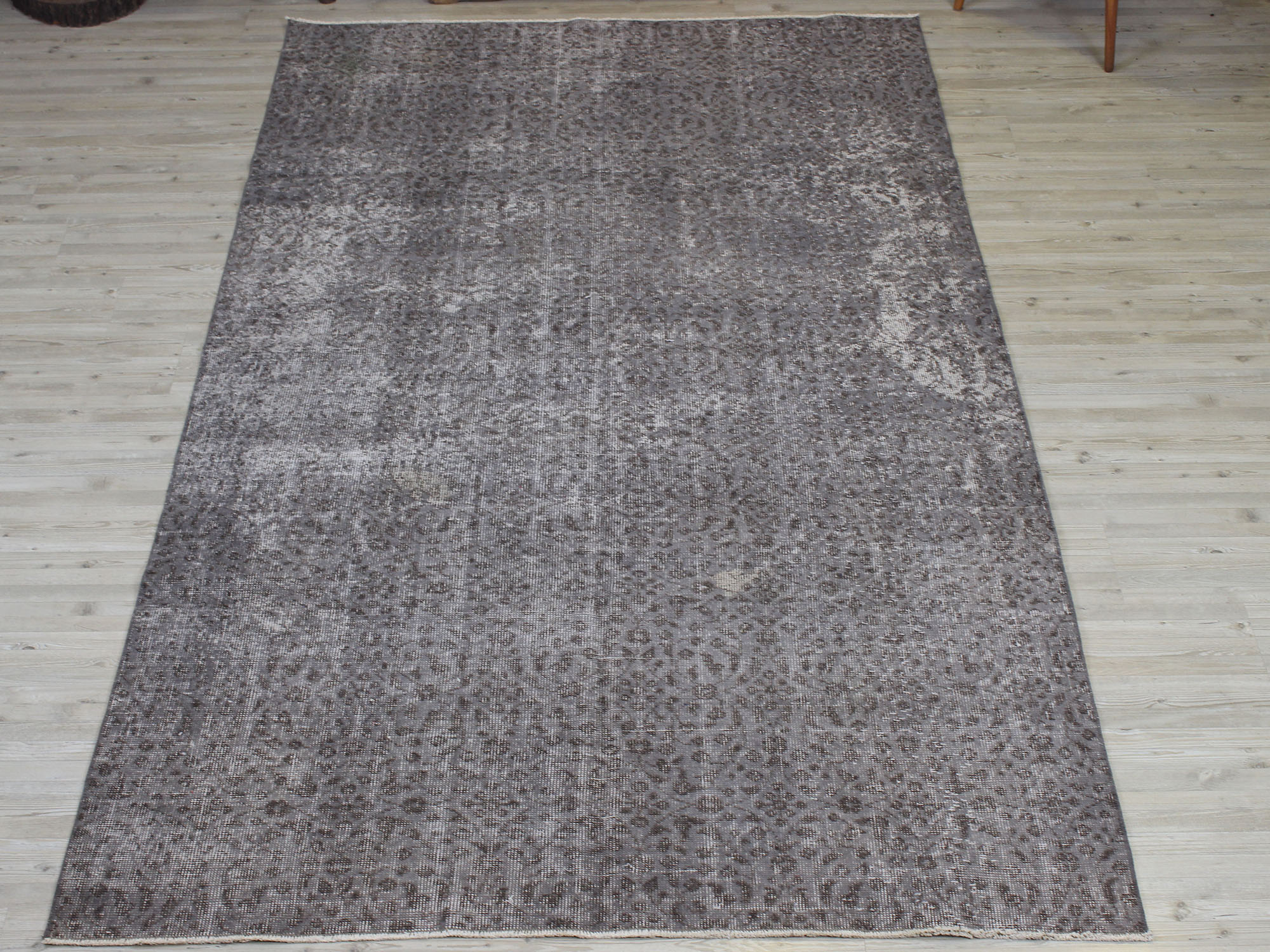 Distressed Handmade Vintage Rug — detail view 4, handmade vintage rug