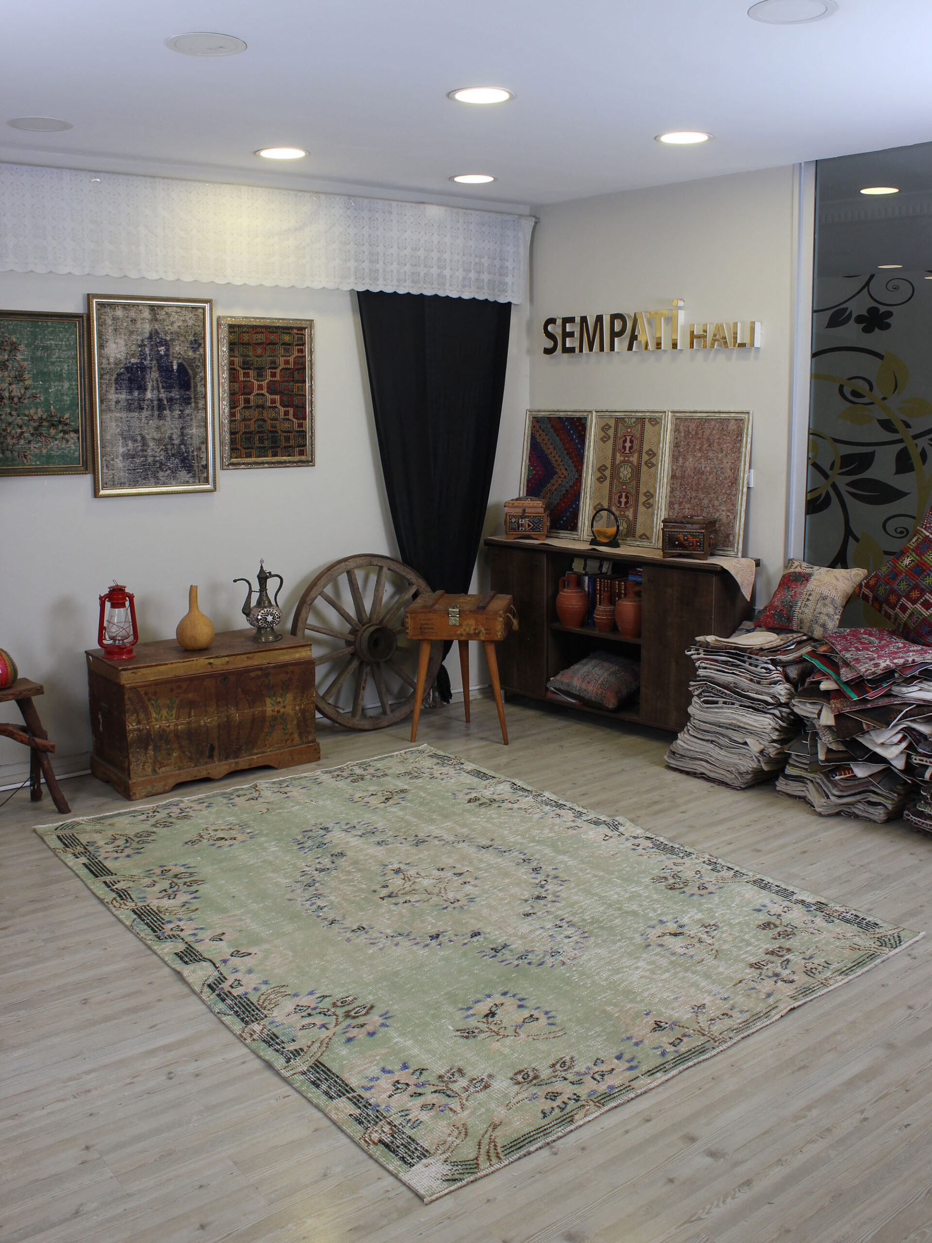 Eskitme Vintage El Halı 183 x 255 cm 10604 - Görsel 8