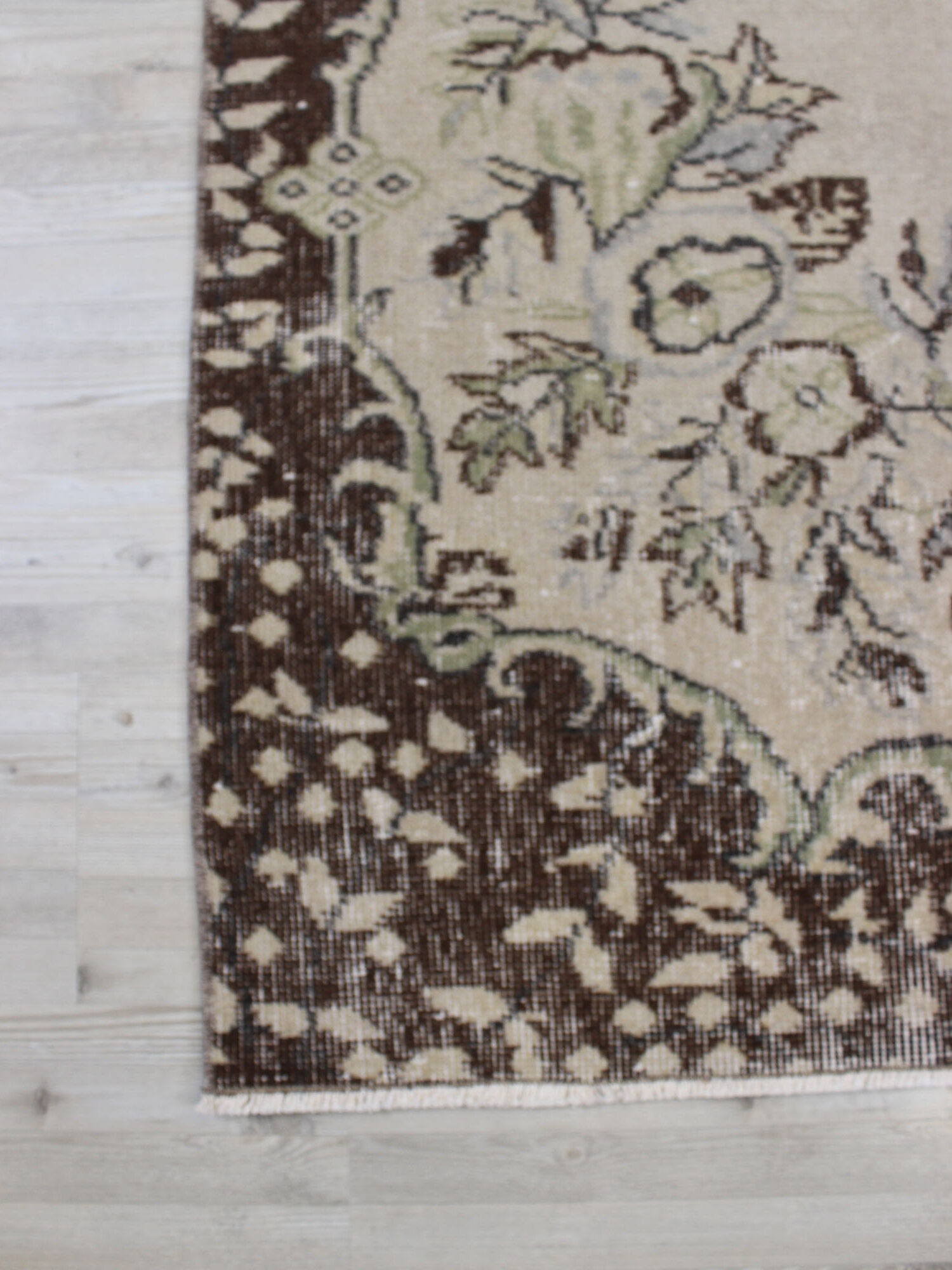 Eskitme El Yapımı Yün Halı Vintage 163 x 275 cm 10611 - Görsel 7
