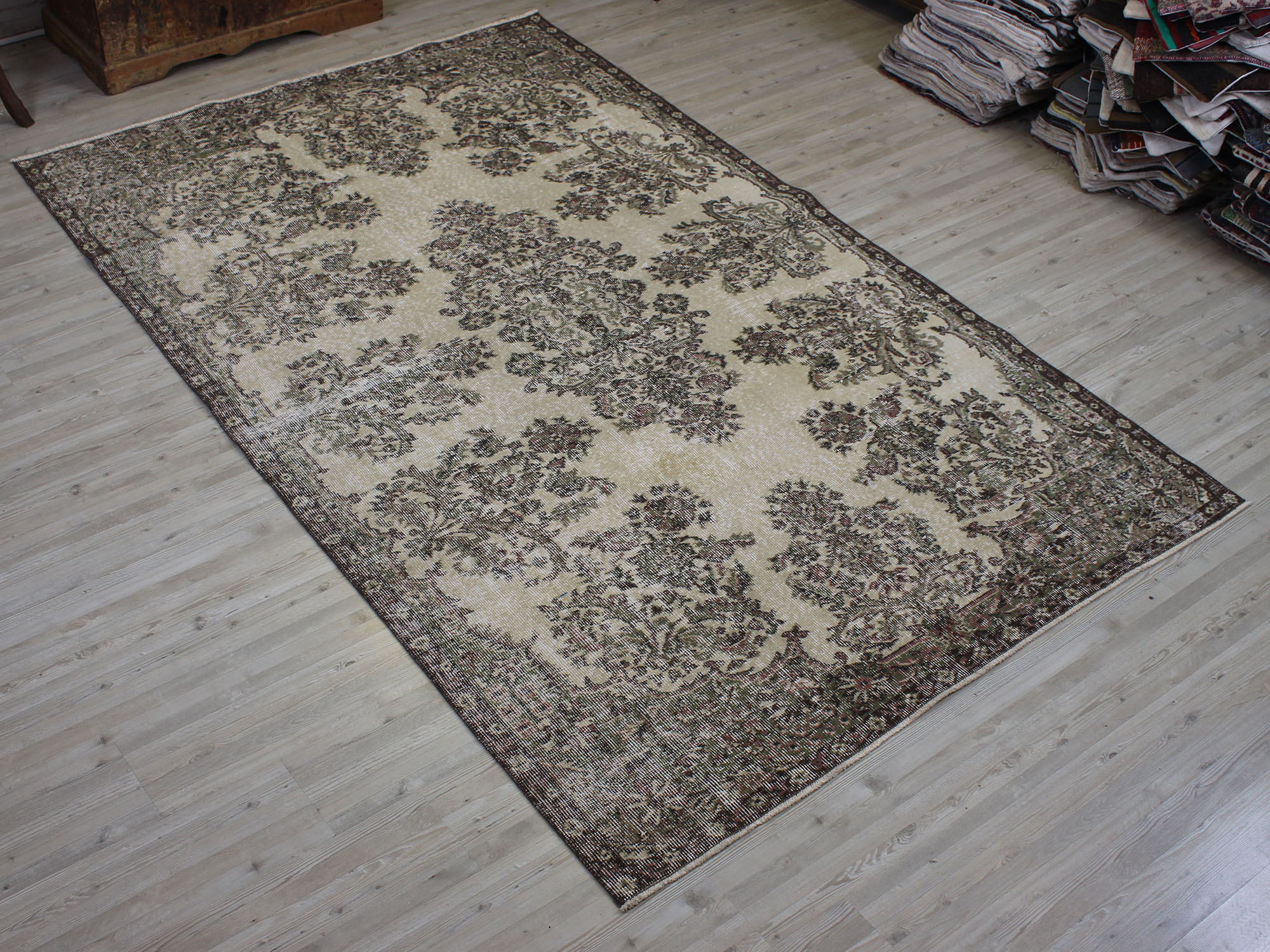 Eskitme Vintage El Yapımı Halı 170 x 267 cm 10612
