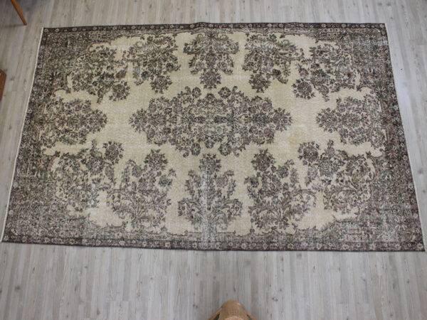 Distressed Vintage Handmade Rug, detail view 2, handmade rug, SKU 10612