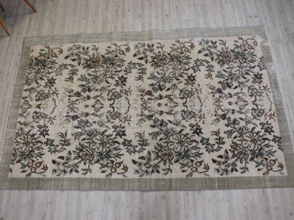 Vintage Handwoven Rug, Distressed - SKU 10613 - Detail View
