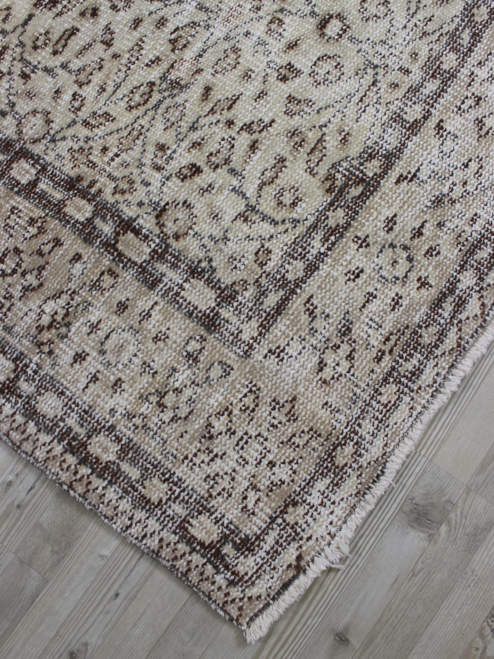 Eskitme Yün Vintage El Dokuma Halı 164 x 273 cm 10616 - Görsel 7