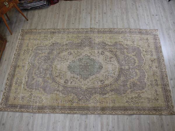 Distressed Wool Vintage Handmade Rug - SKU 10617 - Detail View
