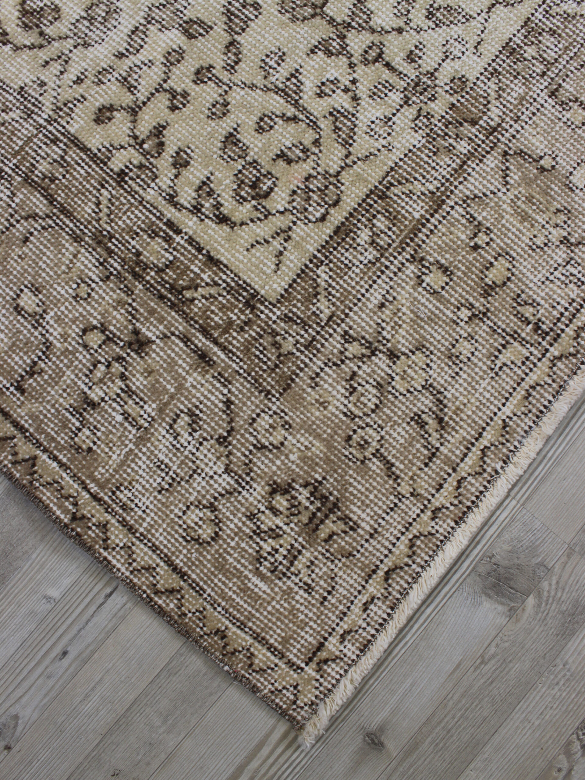Vintage Handmade Wool Rug — detail view 5, handmade vintage rug