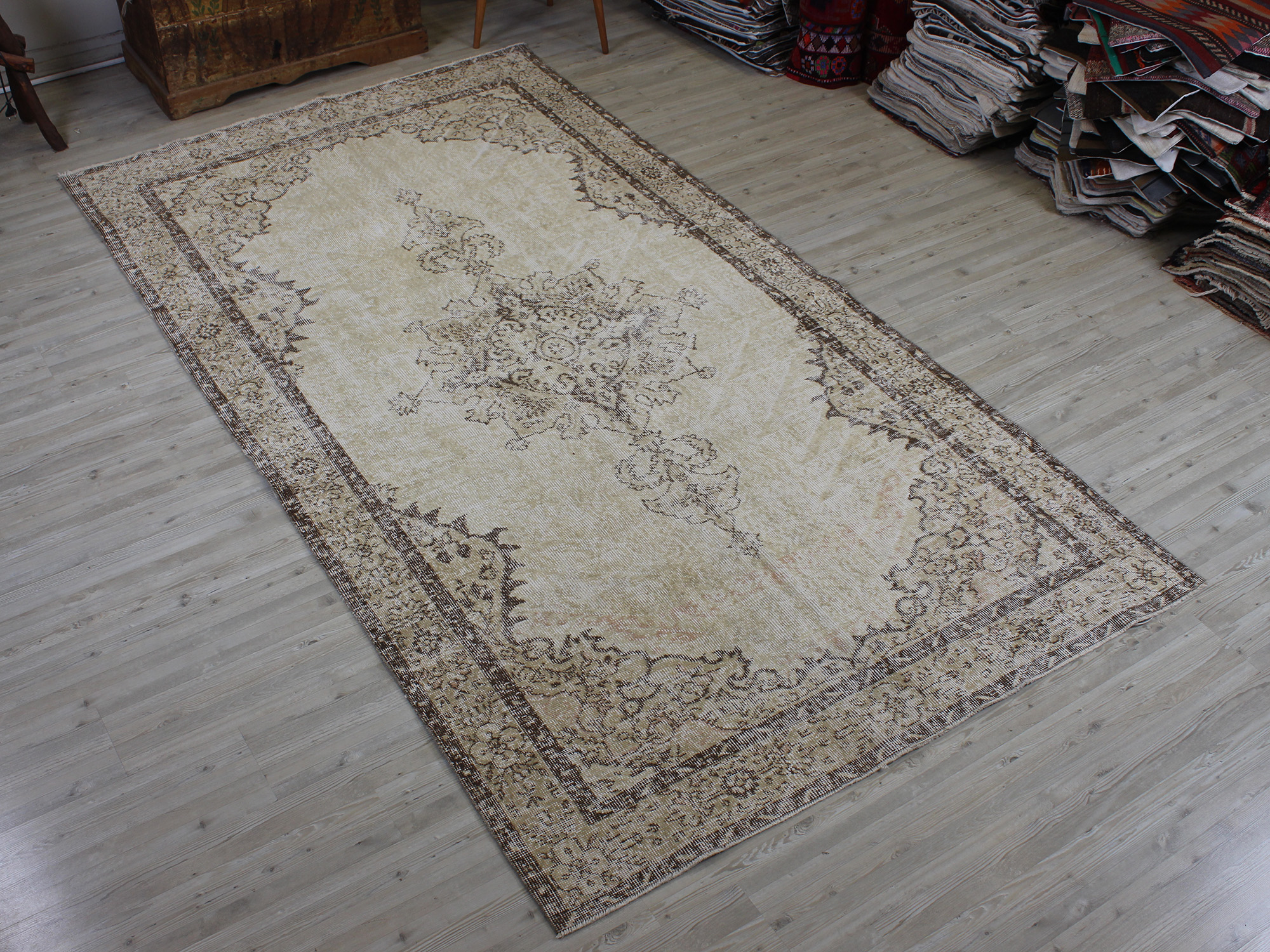 Vintage El Yapımı Halı Eskitme 160 x 288 cm 10621