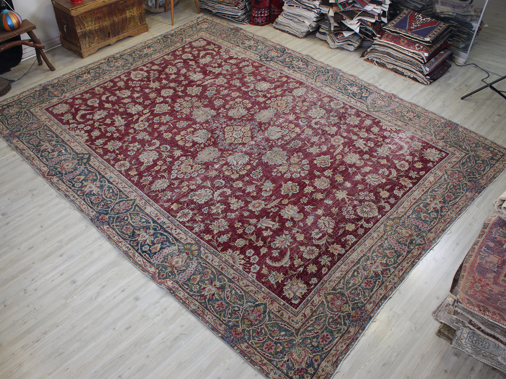 Eskitme Yün Vintage Halı 296 x 380 cm 10625 - Görsel 10
