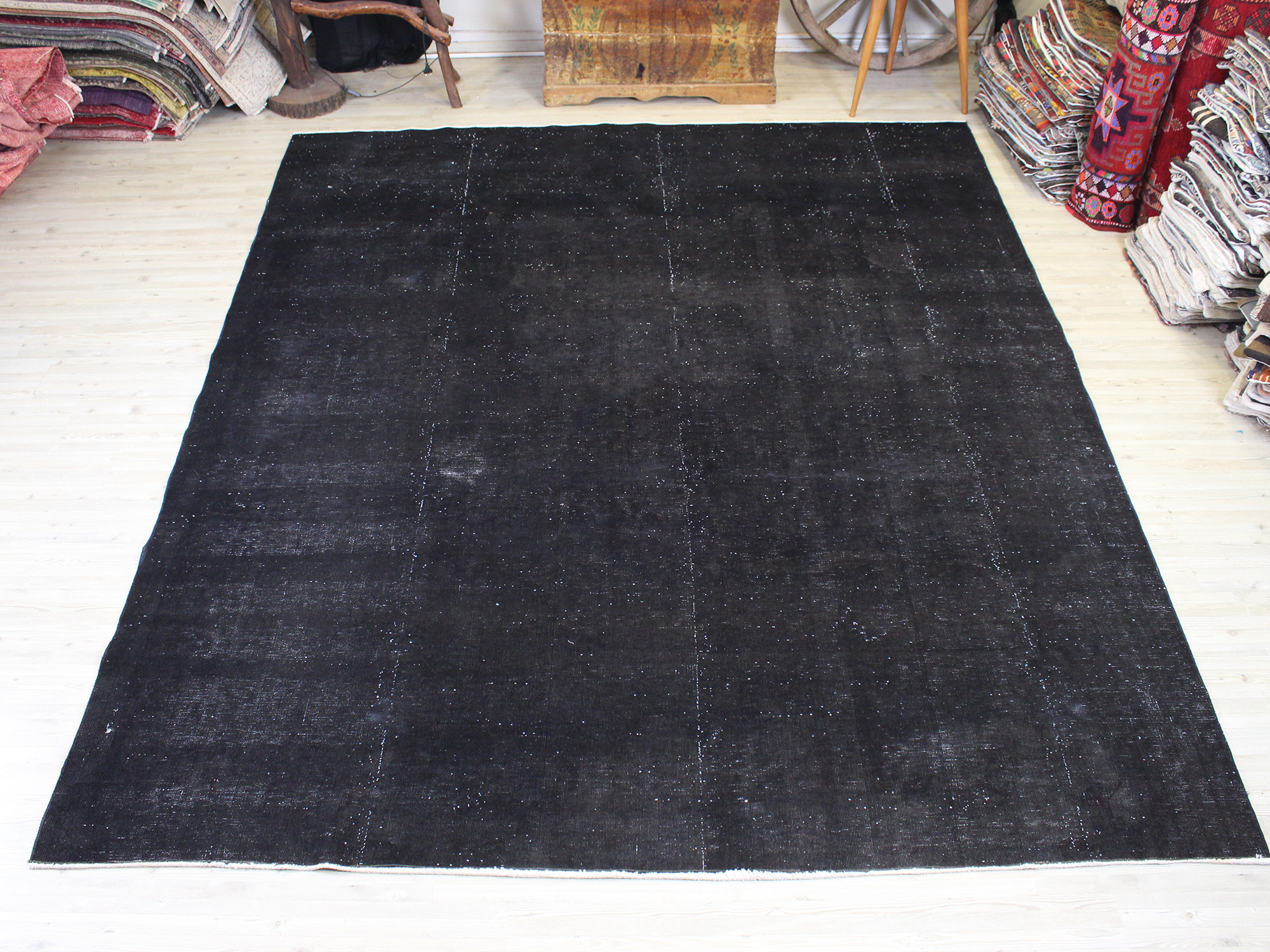 Eskitme El Dokuma Yün Vintage Halı 255 x 303 cm 10626 - Görsel 7