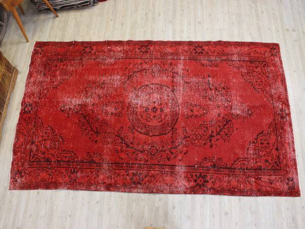 Hand-Woven Distressed Wool Rug, detail view 2, handmade rug, SKU 10631