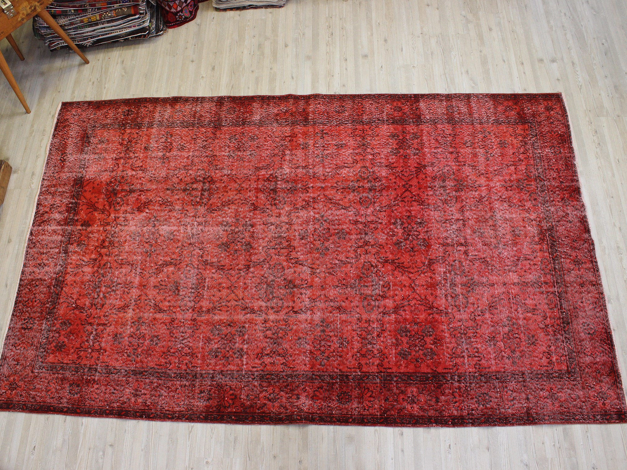 Vintage Handwoven Rug — detail view 2, handmade vintage rug