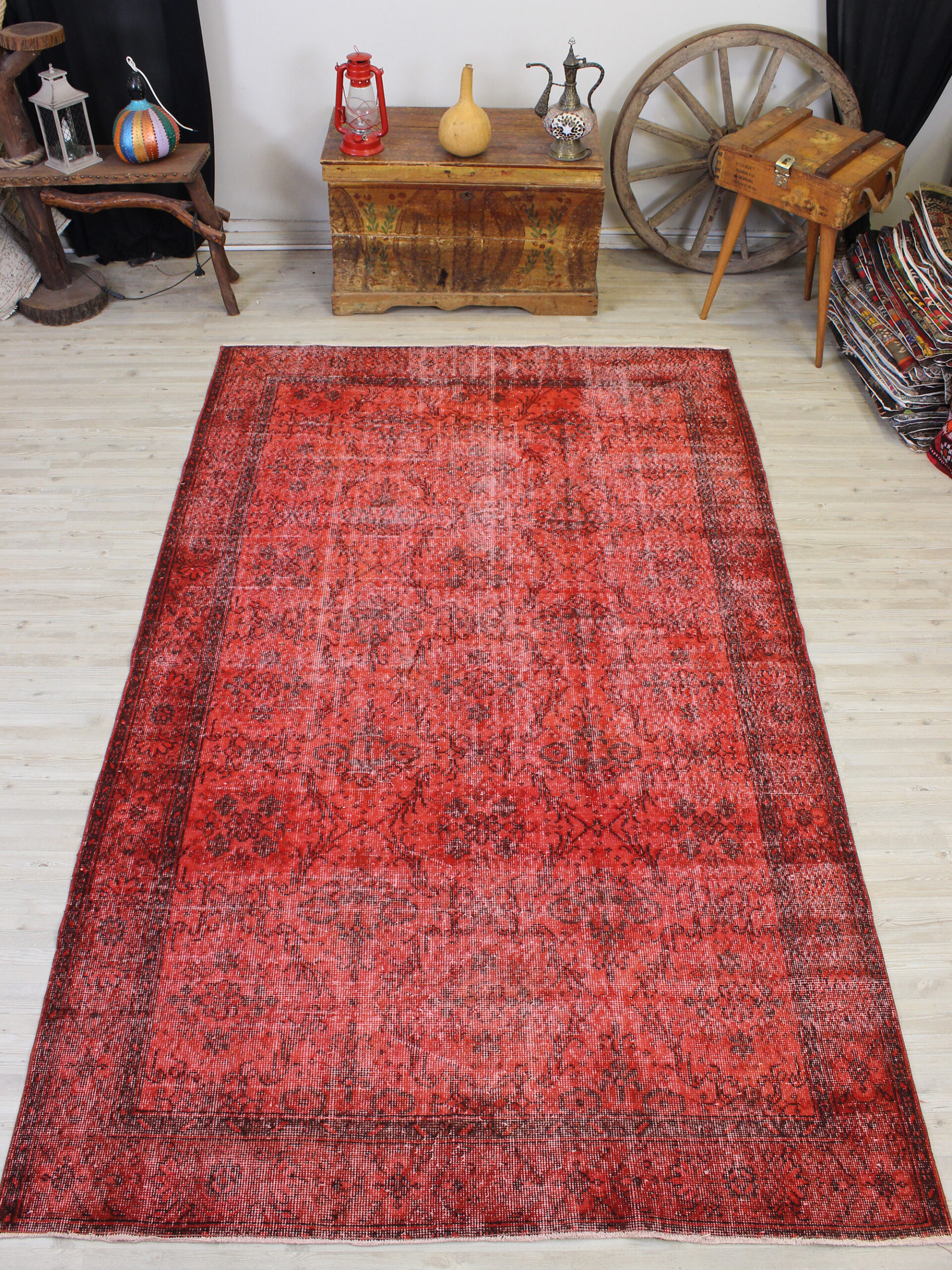 Vintage El Dokuma Halı 170 x 273 cm 10636 - Görsel 7