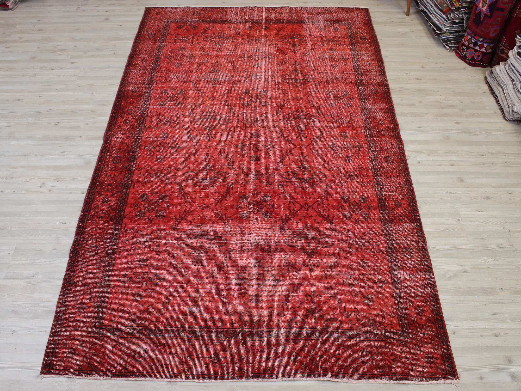 Vintage El Dokuma Halı 170 x 273 cm 10636 - Görsel 8