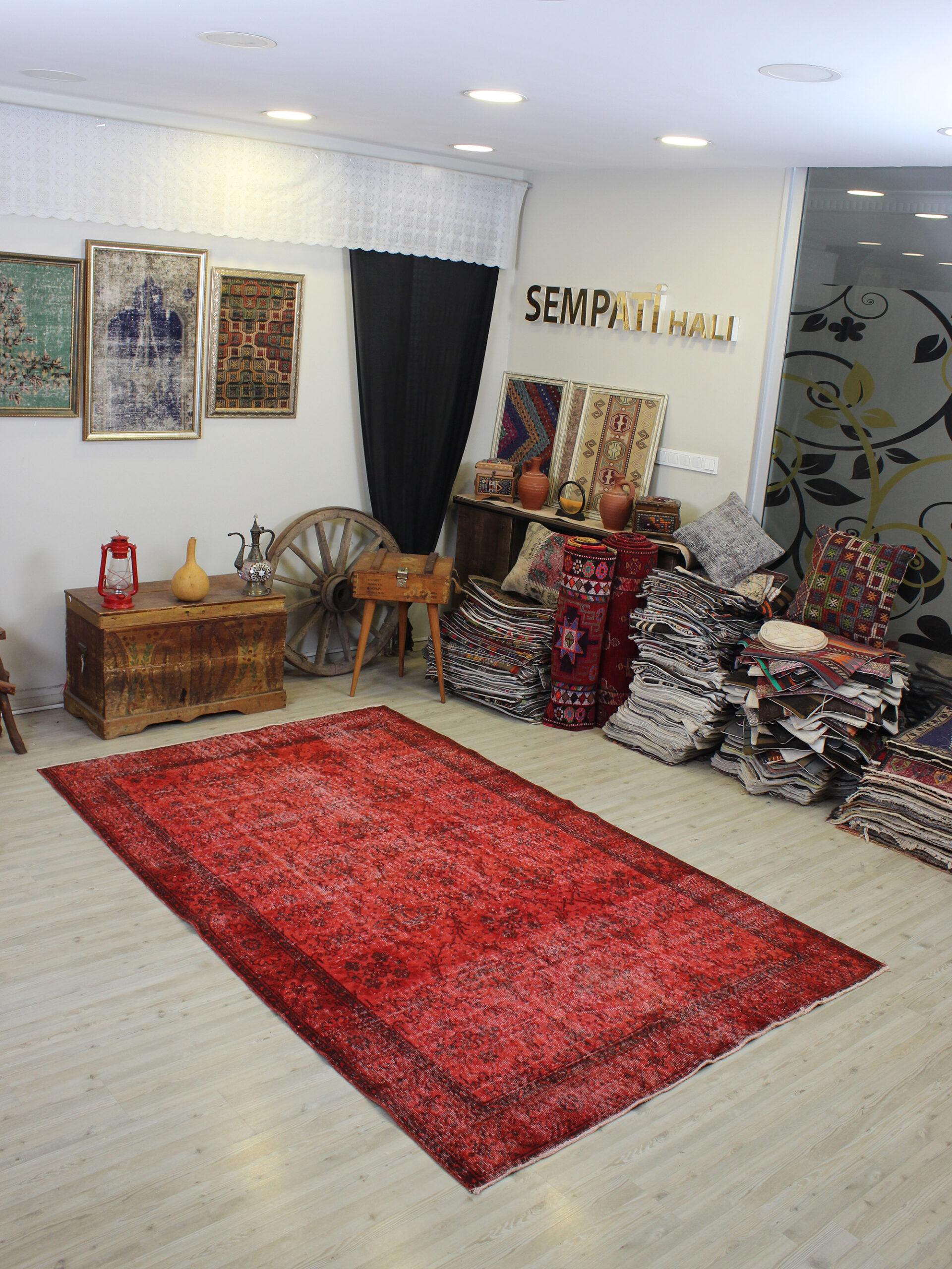 Vintage El Dokuma Halı 170 x 273 cm 10636 - Görsel 9