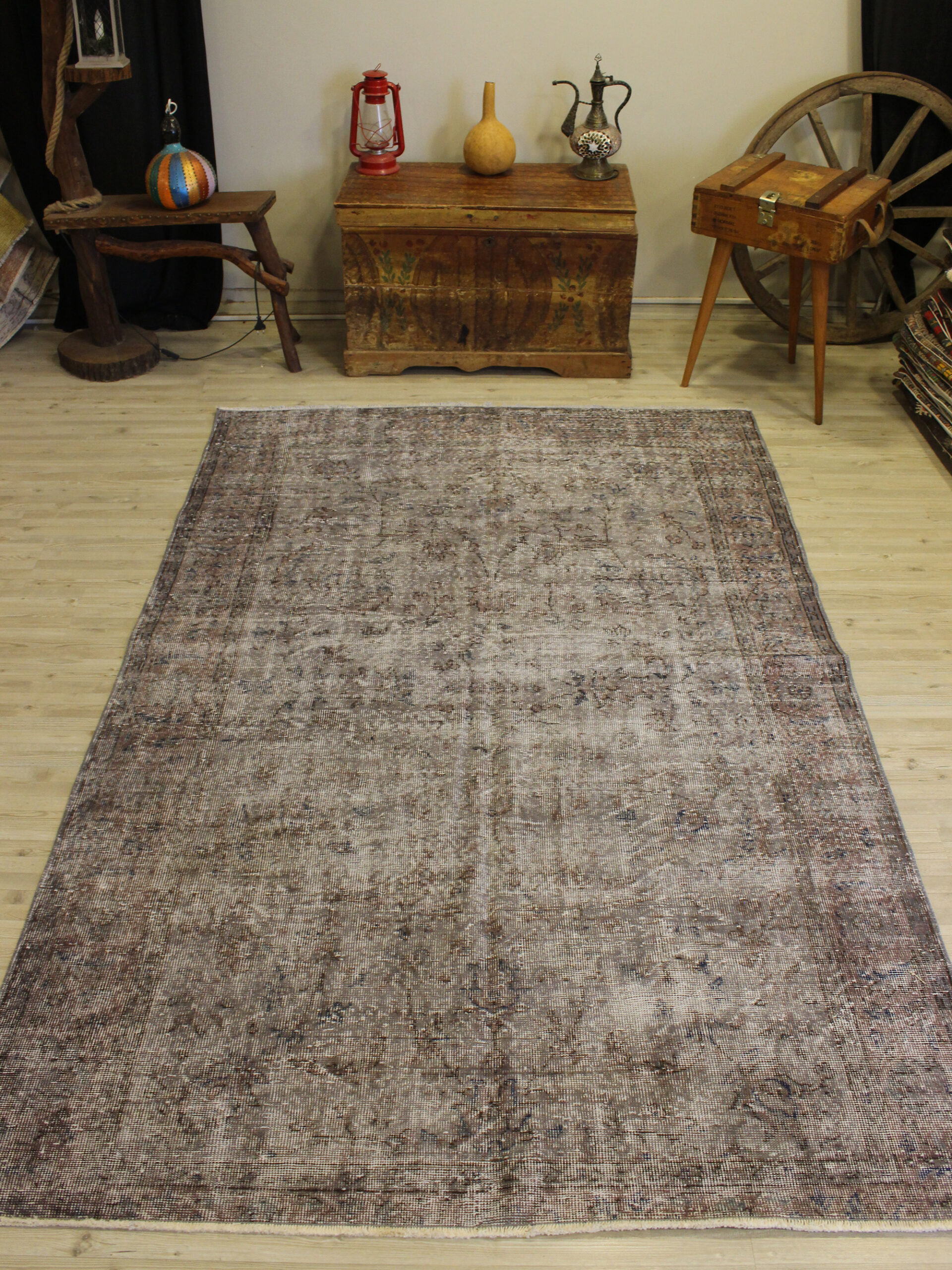 El Yapımı Yün Halı 161 x 245 cm 10647 - Görsel 7
