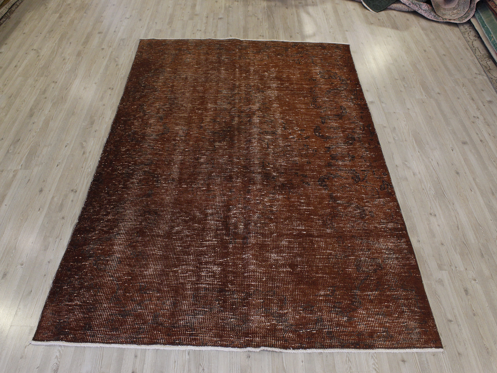 Vintage-Style Handmade Wool Rug — detail view 2, handmade vintage rug