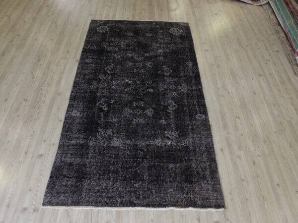 Distressed Hand-Woven Wool Rug, Vintage, detail view 2, handmade rug, SKU 10661