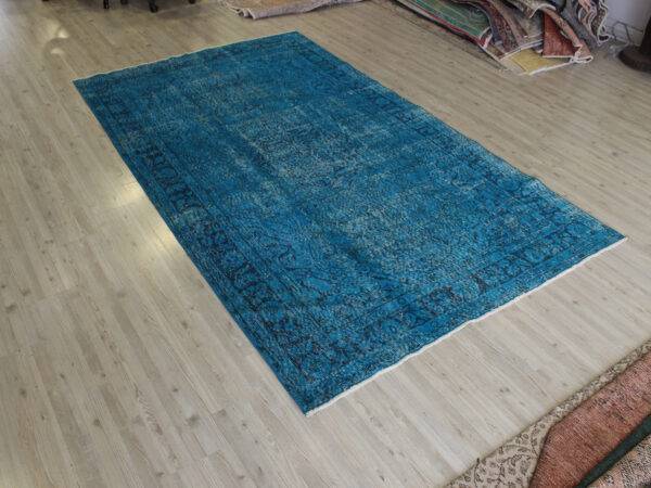 Distressed Vintage Wool Rug, Handmade rug, wool wool/weave, size 164 × 275 cm, from Manisa, SKU 10662