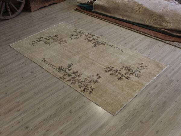 Handmade Wool Rug, Vintage, Handmade rug, silk wool/weave, size 112 × 203 cm, from Kayseri, SKU 10675