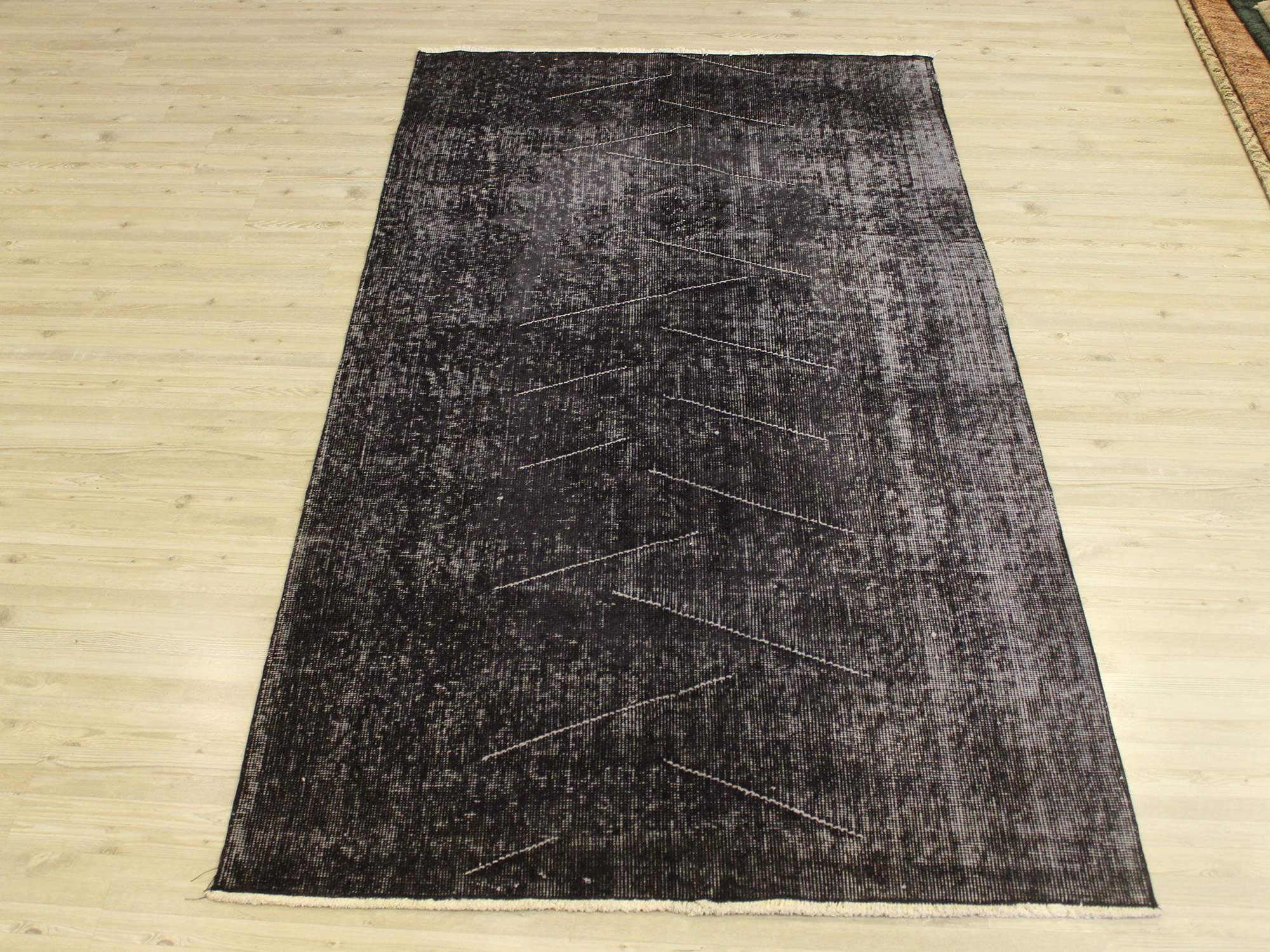 Vintage Handwoven Wool Rug — detail view 2, handmade vintage rug