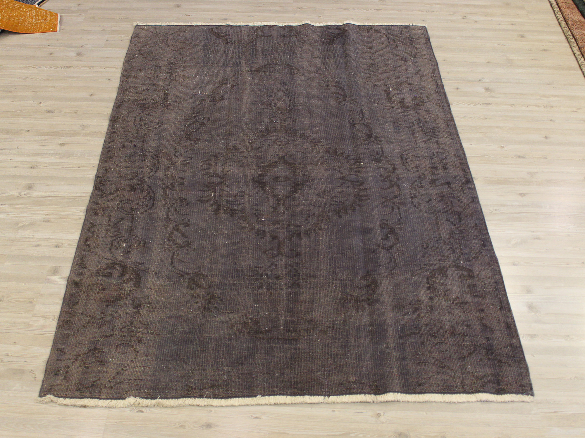 Vintage Handmade Wool Rug — detail view 2, handmade vintage rug