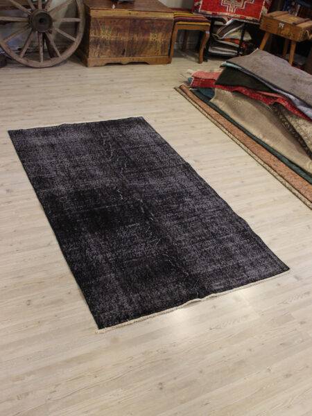 Distressed Wool Vintage Rug, Handmade rug, cotton wool/weave, size 107 × 180 cm, from Kayseri, SKU 10689