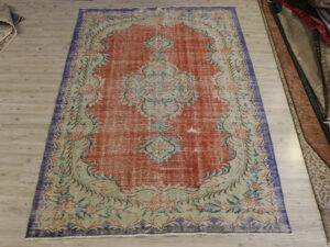 Eskitme El Yapımı Halı Vintage 176 x 251 cm 10691