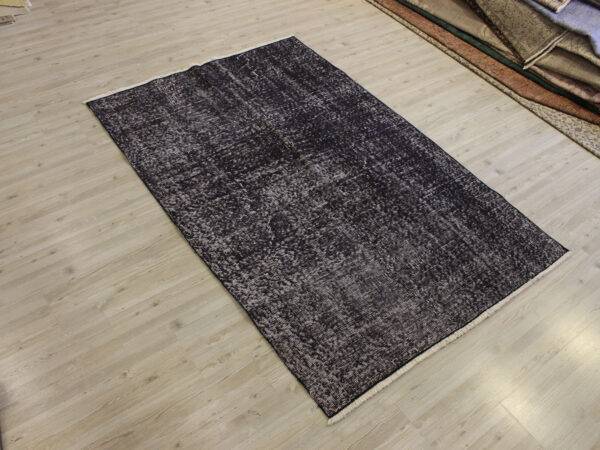 Distressed Vintage Rug, Handmade rug, wool & silk wool/weave, size 120 × 178 cm, from Antalya, SKU 10695