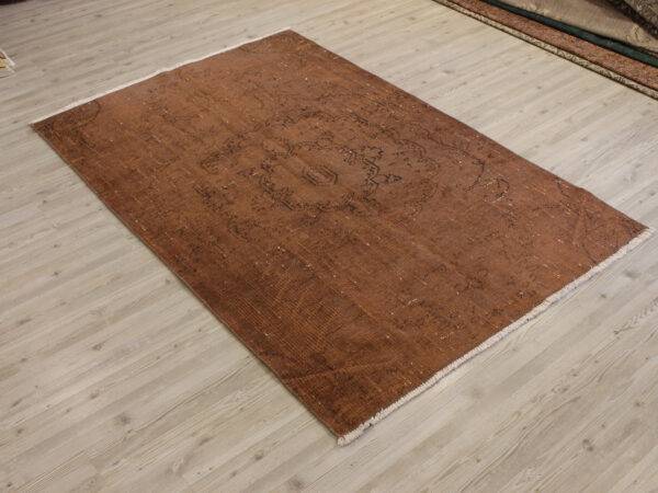 Distressed Handmade Wool Rug, Vintage, Handmade rug, cotton wool/weave, size 120 × 178 cm, from Kayseri, SKU 10699