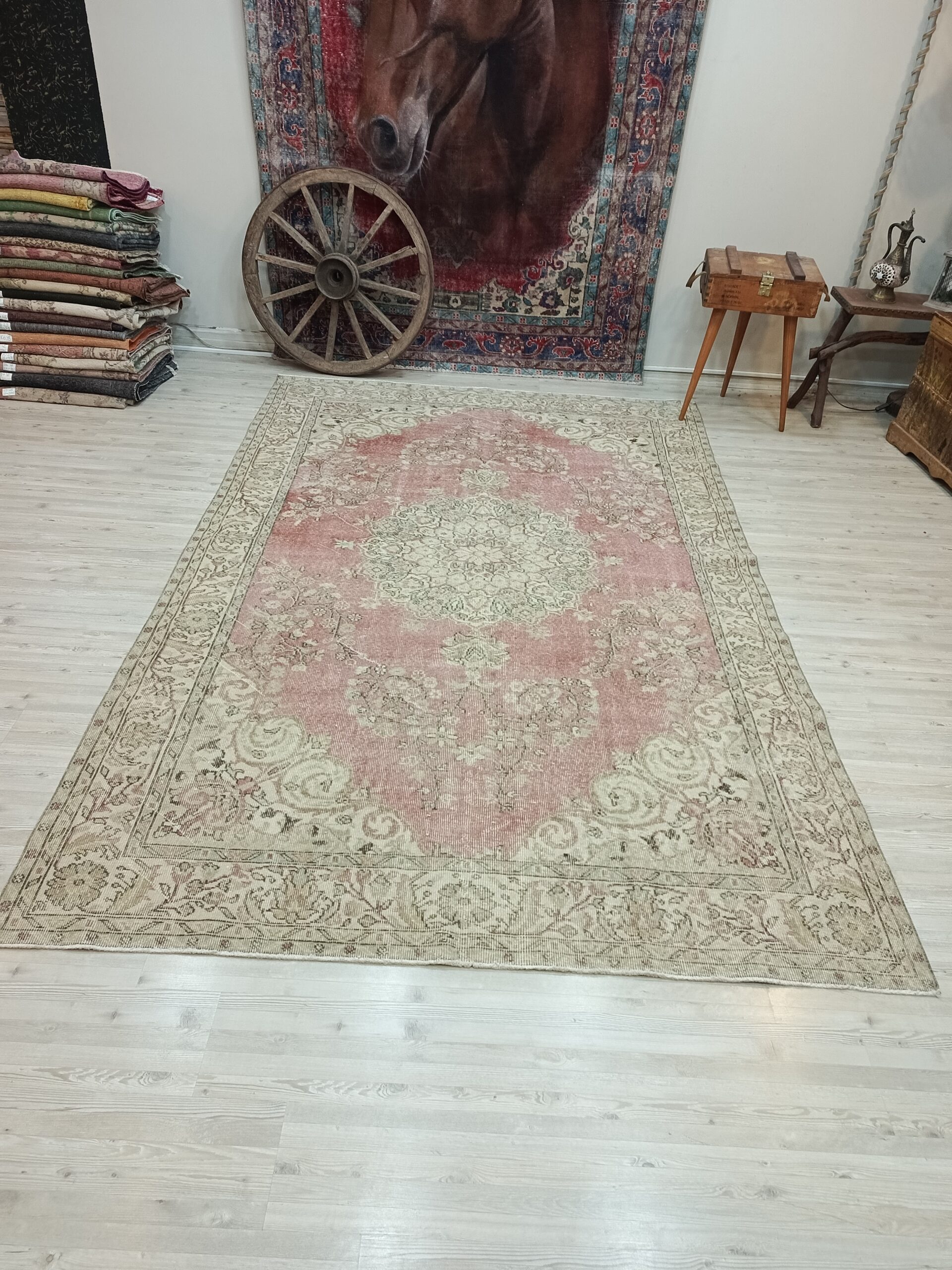 Doğal Yün Eskitme Halı 190x302 cm 10825 - Görsel 6