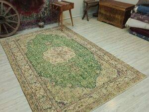 Eskitme Doğal Yün El Dokuma Halı 173x270 cm 10831